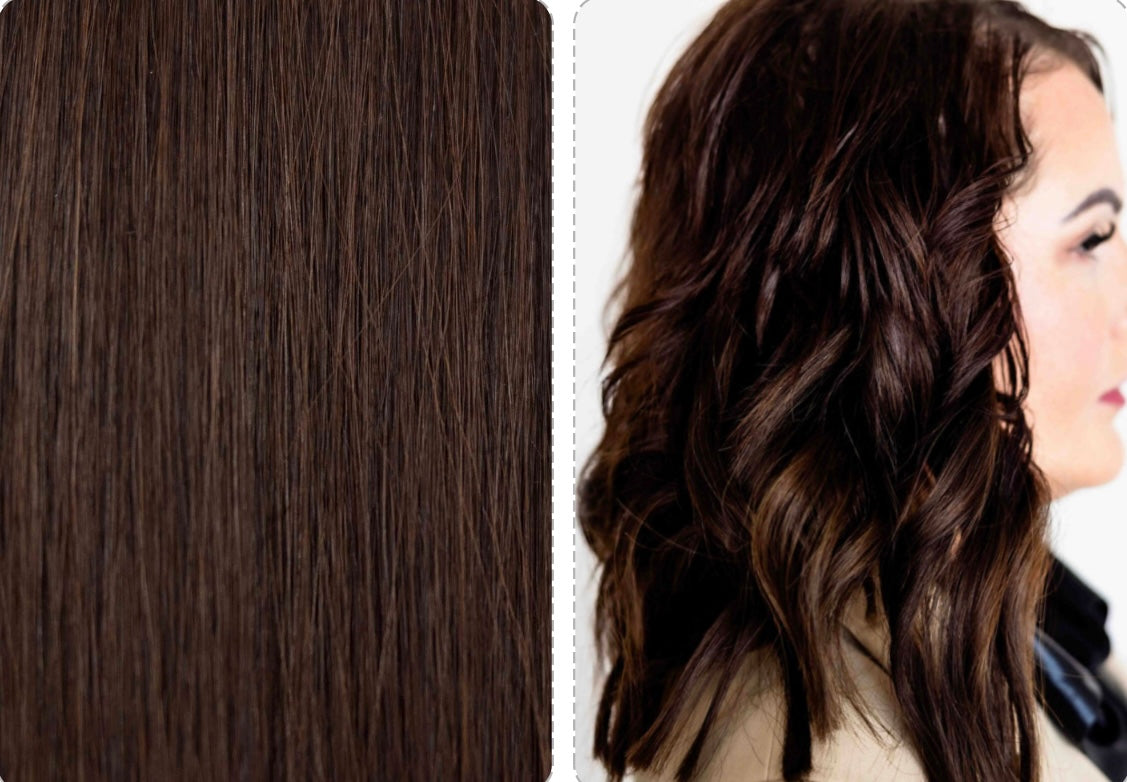 #1B/ Dark Brown Machine Wefts