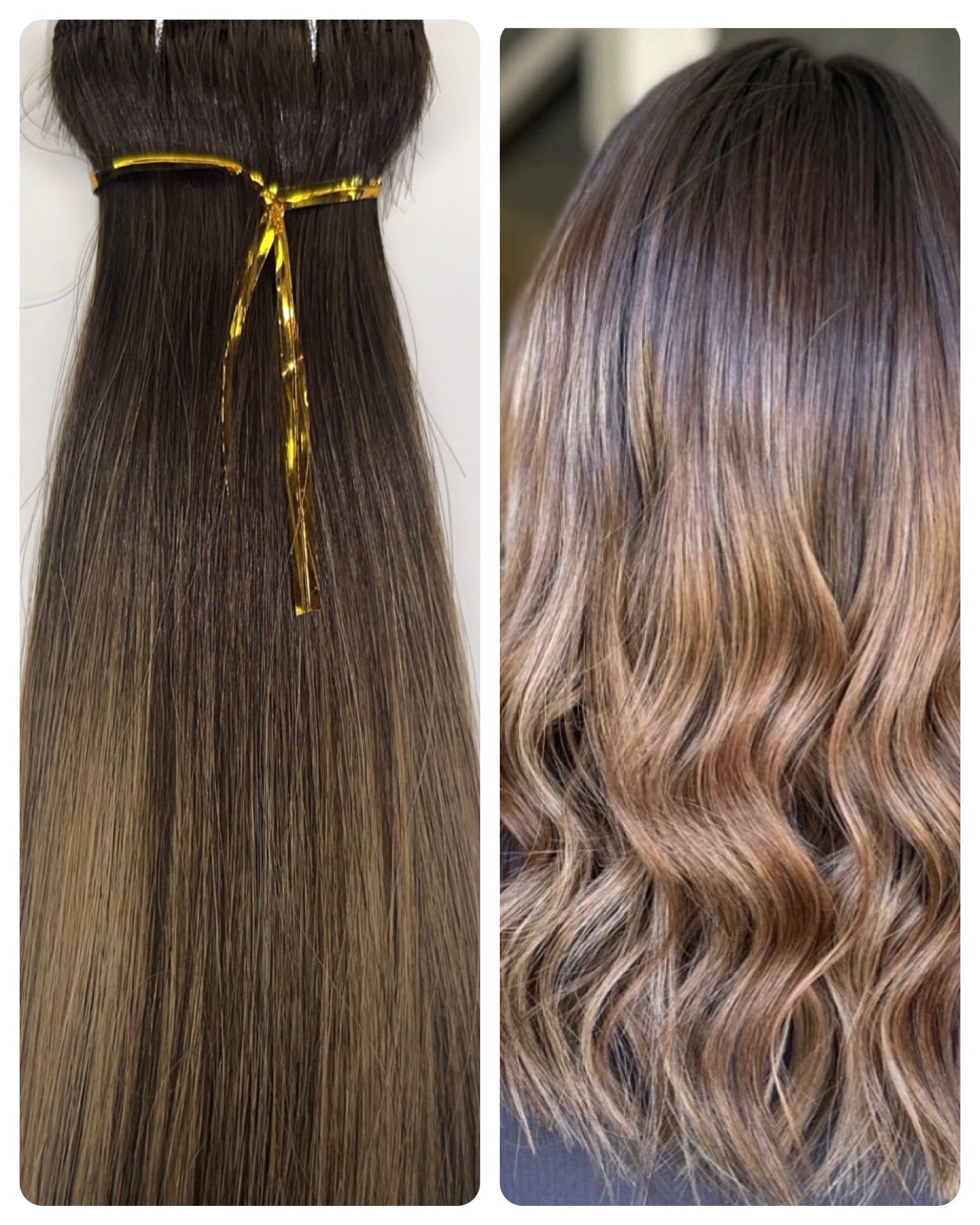 BM Rooted #3 brown Machine Weft